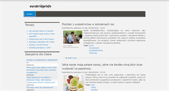 Desktop Screenshot of eurobridgeinfo.com