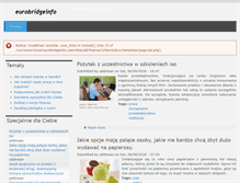 Tablet Screenshot of eurobridgeinfo.com